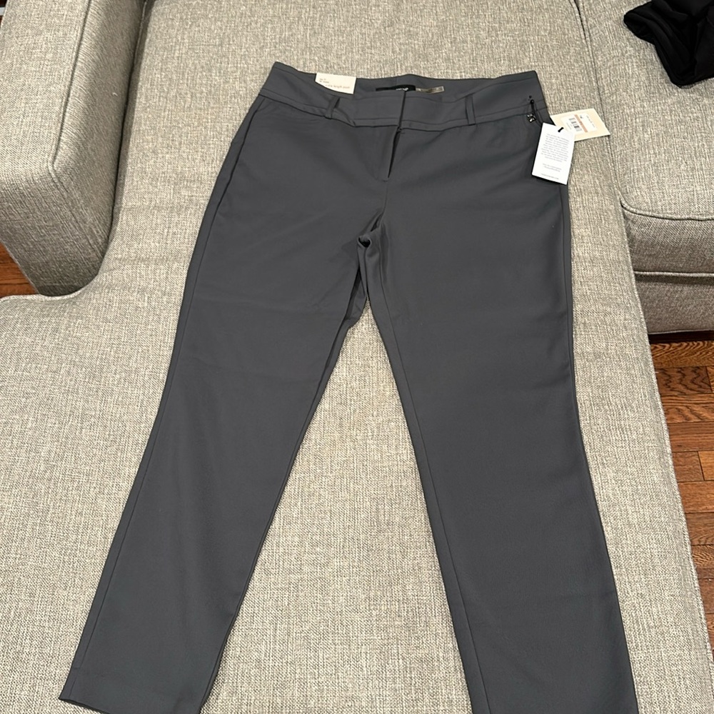Charcoal Grey slim ankle length pant size 12 28inch inseam